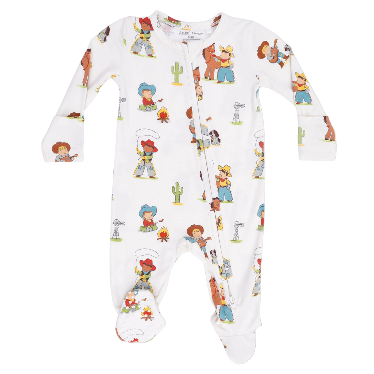 Vintage Cowboys - 2 Way Zipper Footie