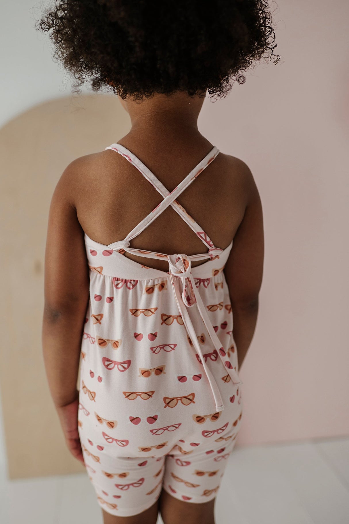 Girl's Tie-Back Romper - HoneyBug 