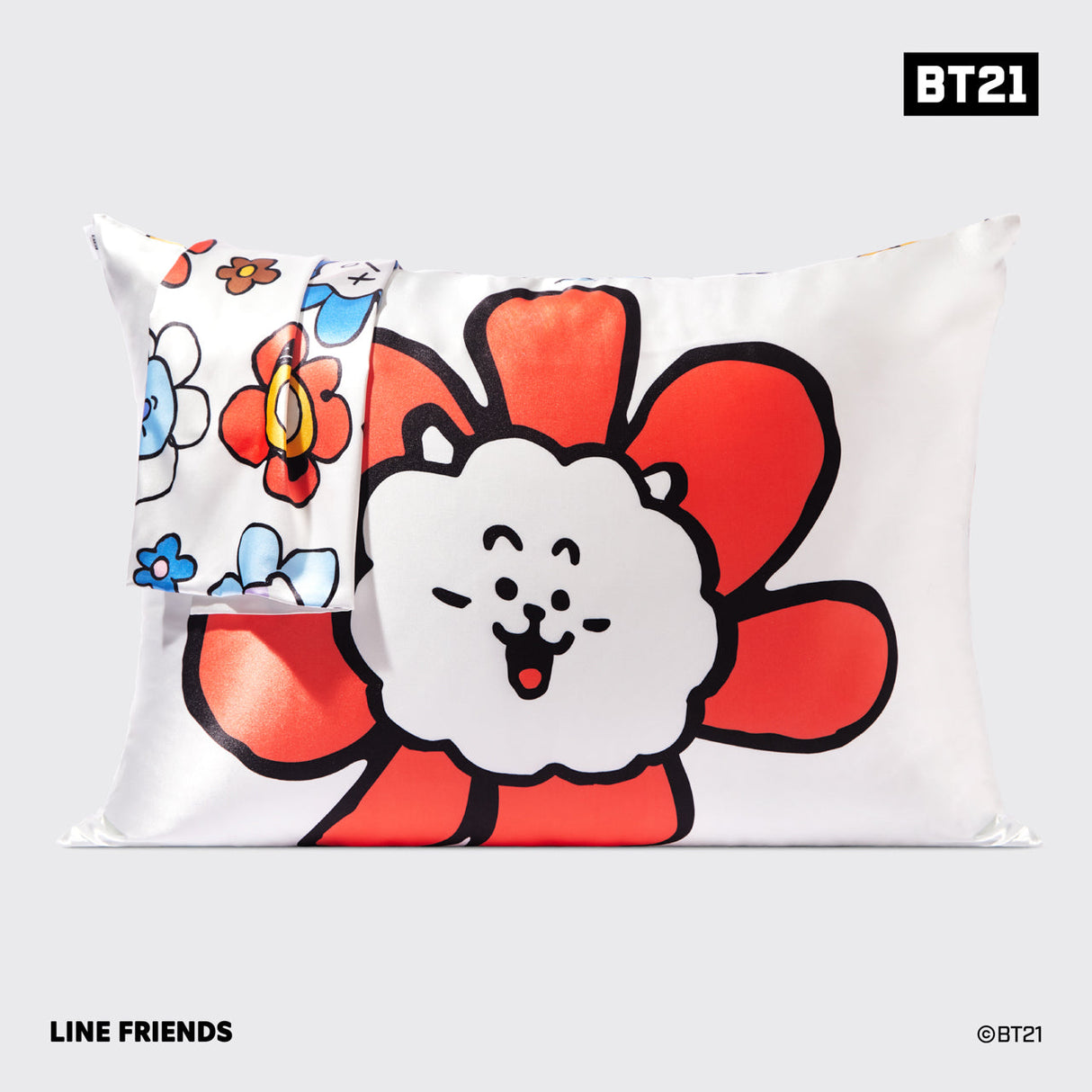 BT21 meets Kitsch Satin Pillowcase - RJ - HoneyBug 