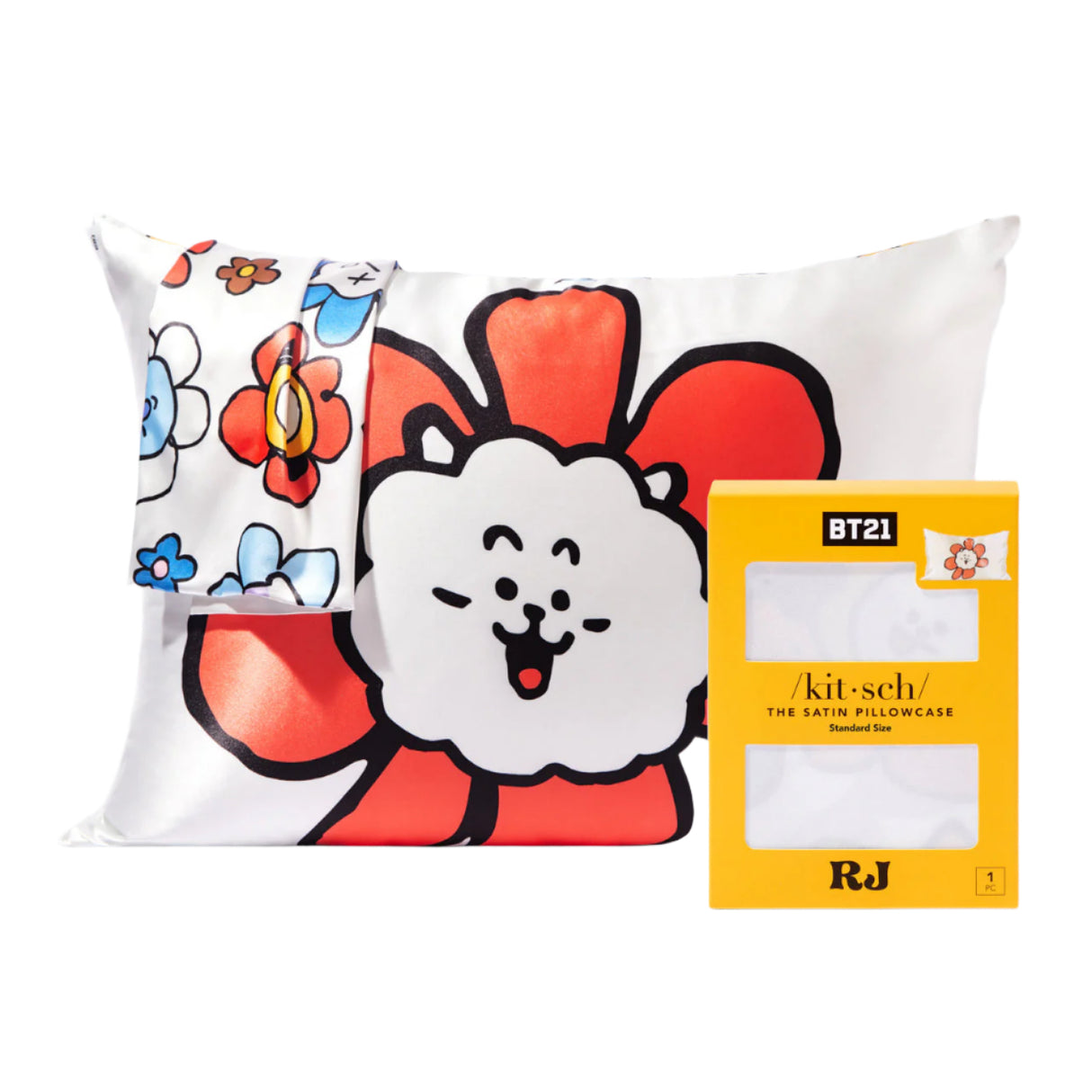 BT21 meets Kitsch Satin Pillowcase - RJ - HoneyBug 