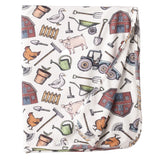 Farmer's Market Baby Stroller Blanket - Soft Bamboo