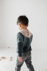 Colorblock Knit Sweater - HoneyBug 