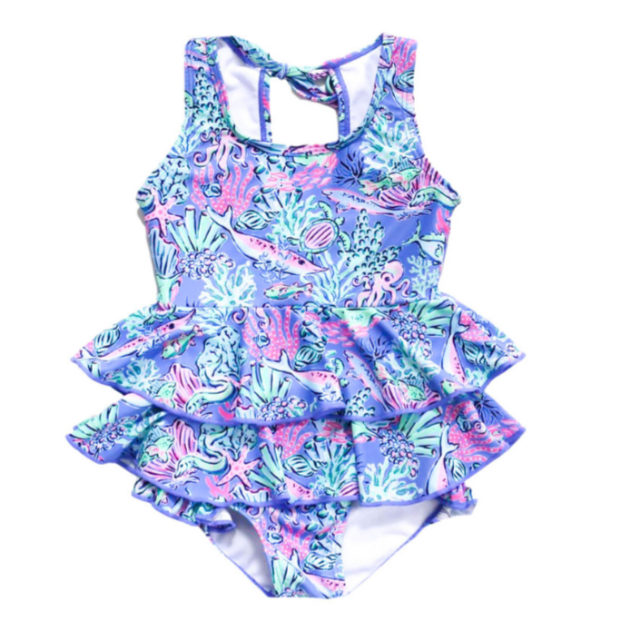 Oceanview Cove One Piece Swimsuit - HoneyBug 