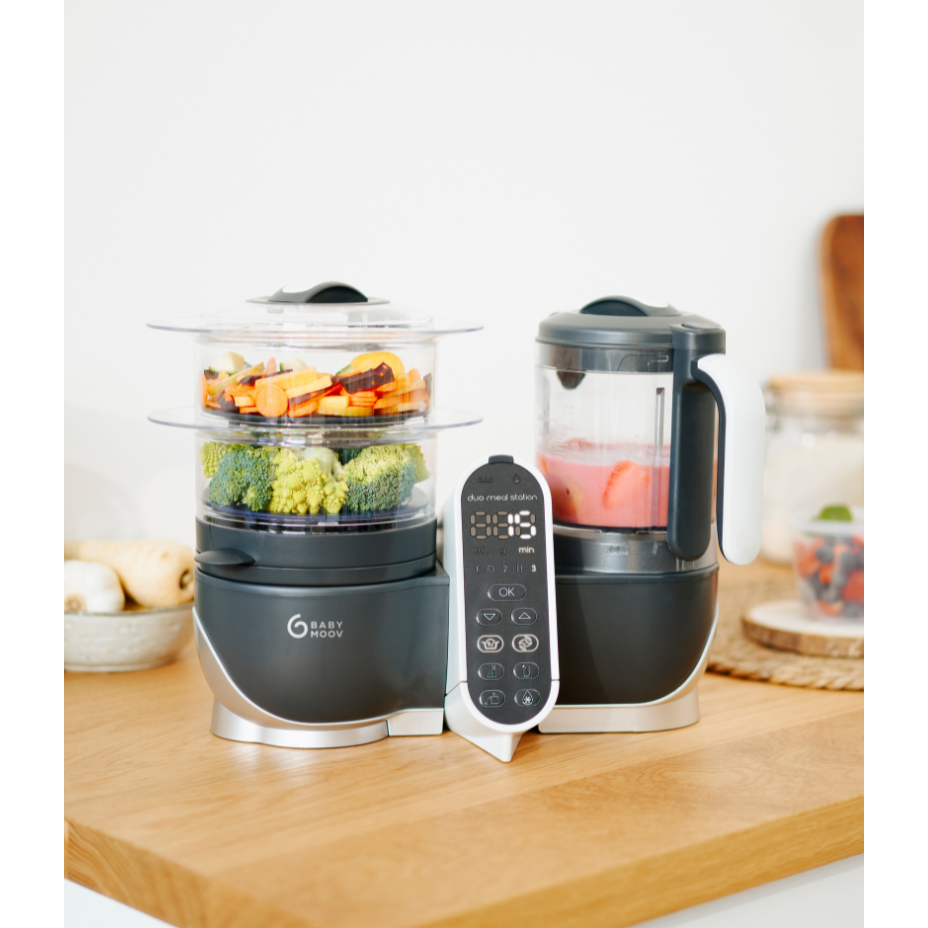 Duo Meal Station Baby Food Maker + 4 Free Food Containers - HoneyBug 