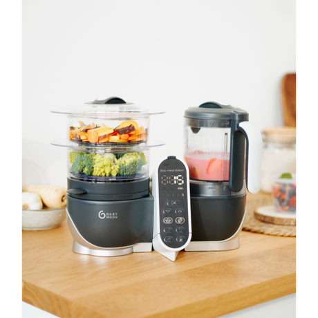 Duo Meal Station Baby Food Maker + 4 Free Food Containers - HoneyBug 