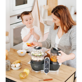 Duo Meal Station Baby Food Maker + 4 Free Food Containers - HoneyBug 