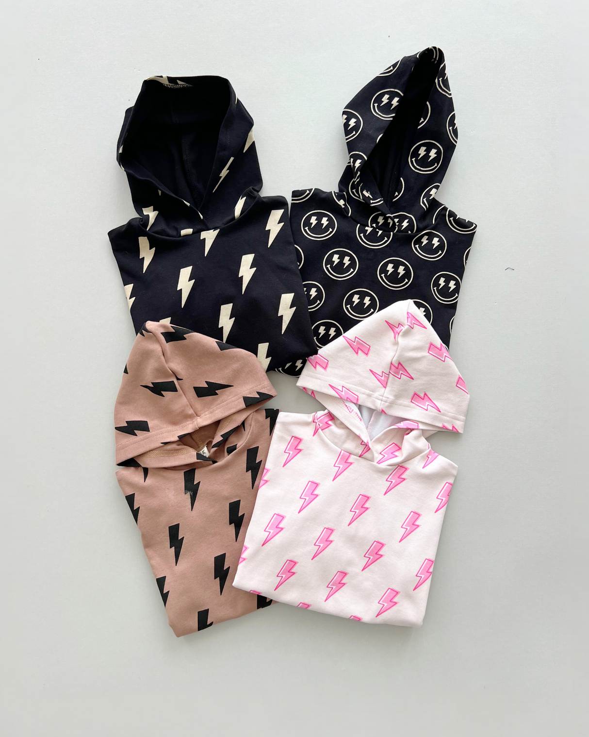 Hooded Bubble Romper  | Electric Smiley - HoneyBug 