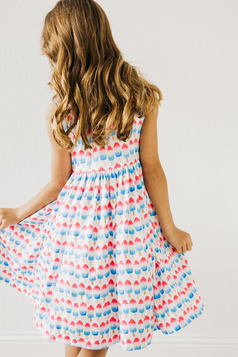 Red, White & Cute Tank Twirl Dress