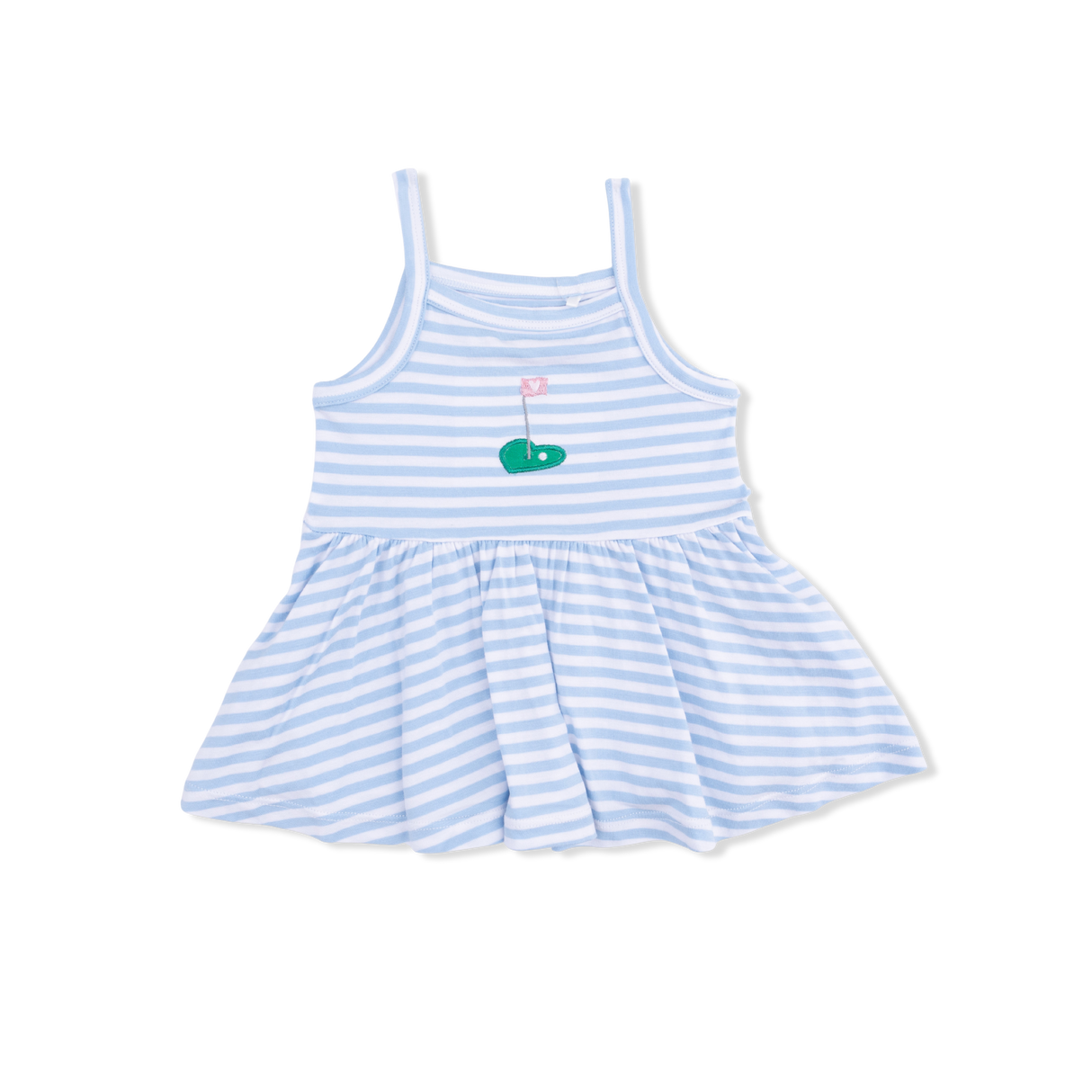 Striped Golf - Peplum Tank with Wide Leg Pant