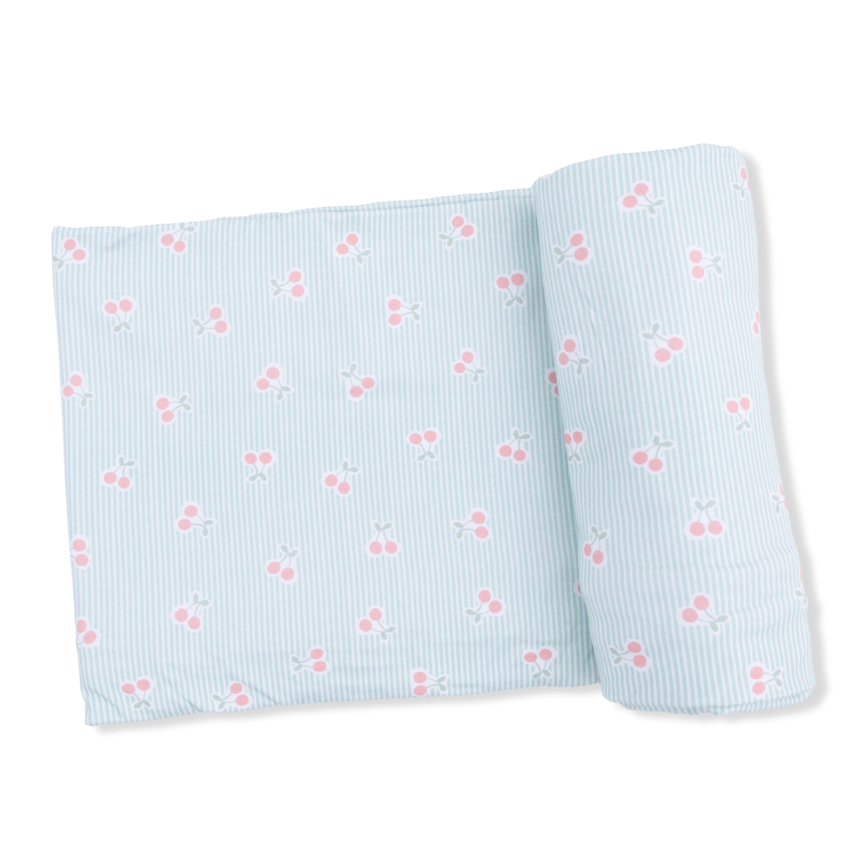 Tiny Cherry Stripe - Swaddle Blanket