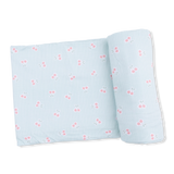 Tiny Cherry Stripe - Swaddle Blanket