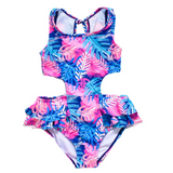 Driftwood Palms One Piece Swimsuit - HoneyBug 