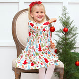 Christmas Merry Girl's Soft Bamboo Dress - Sibling Matching - HoneyBug 