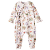 Petal Patch Baby Girl Romper – Bamboo with Convertible Cuffs