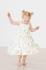 Lovely Lemons Ruffle Maxi Dress