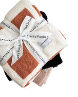 Checkered Plush Blanket | Copper - HoneyBug 