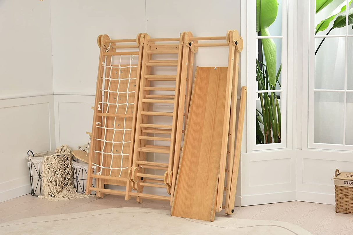 Chestnut - 8-in-1 Indoor Jungle Gym for Toddlers