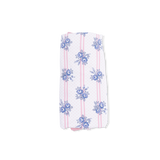Stripe Dot Roses - Ruffle Burp Cloth