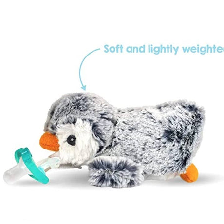 Ethan Penguin Paci/Teether Holder - JollyPop Pacifier - HoneyBug 