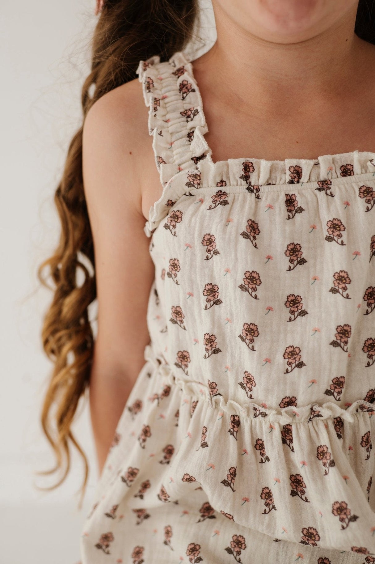 Ruffle Gauze Tank