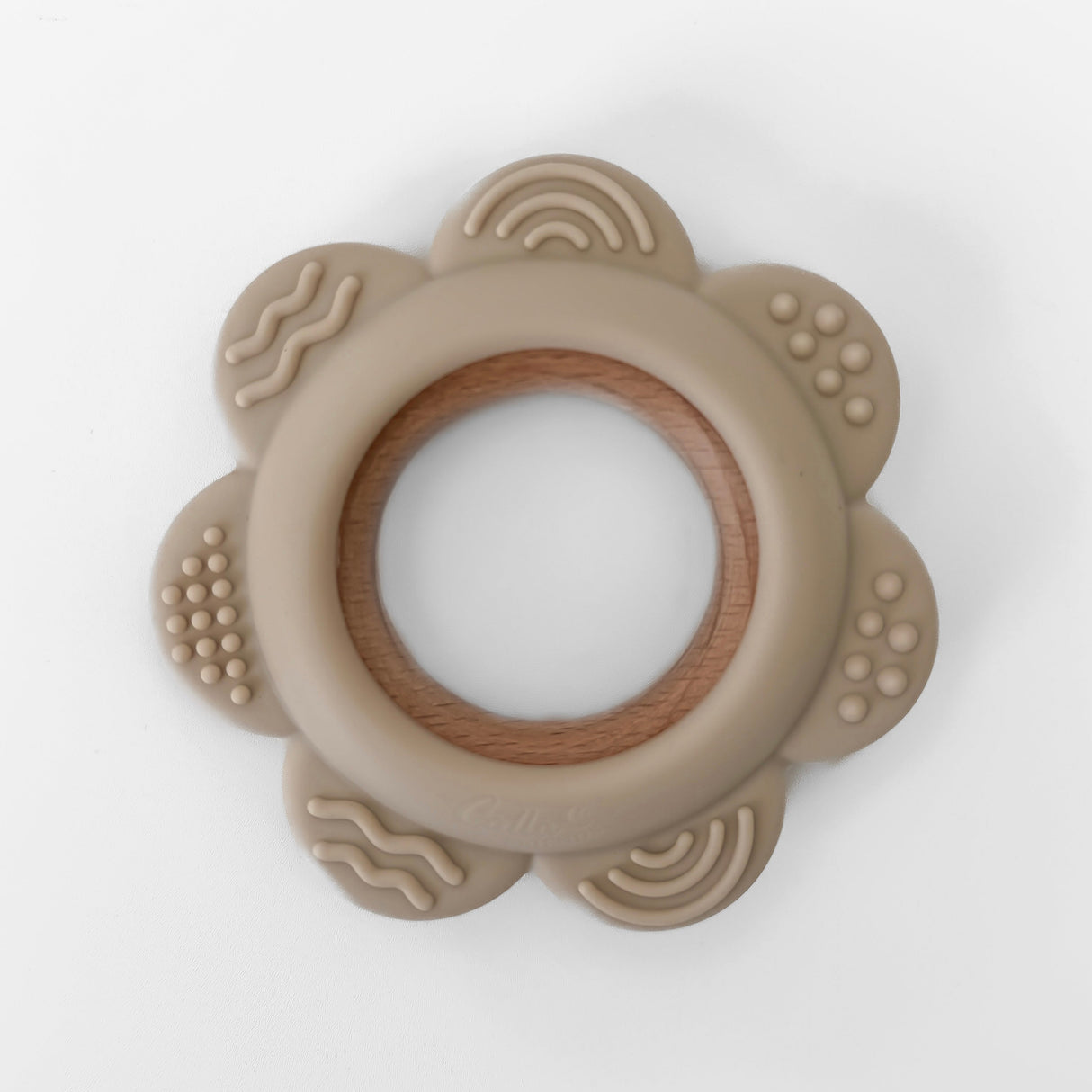 Garden Party Teether Collection - Silicone & Beechwood Flower