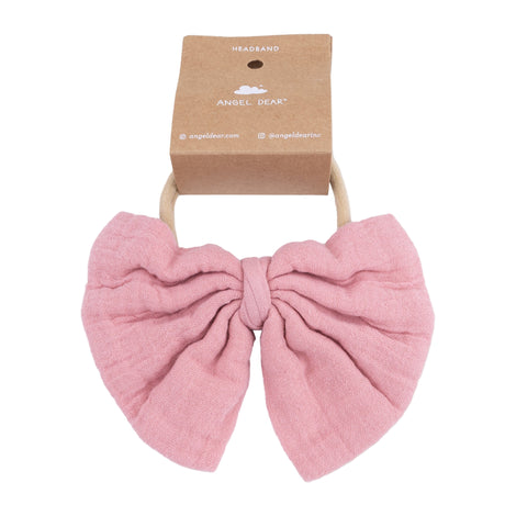 Big Bow on Soft Headband - Rose Elegance - HoneyBug 