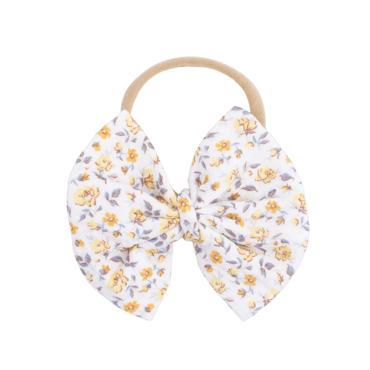 Yellow Country Roses - Bow on Headband