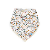 Cotton Muslin + Fleece Bandana Bib 4 Pack - Pressed Petals