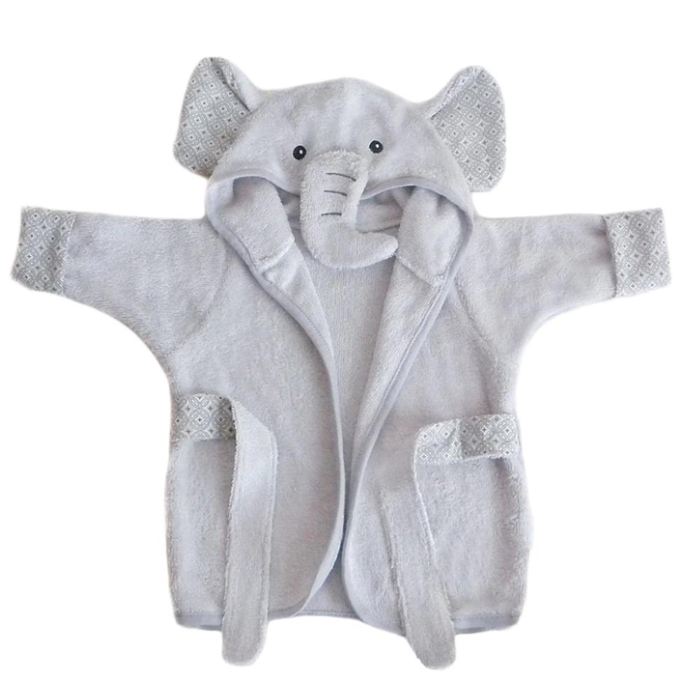 Elephant  Bamboo Terry Baby Robe