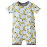 Banana Split Soft Bamboo Shorty Romper for Baby Boys