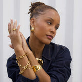 Josette Asymmetrical Cuff Bracelet - HoneyBug 