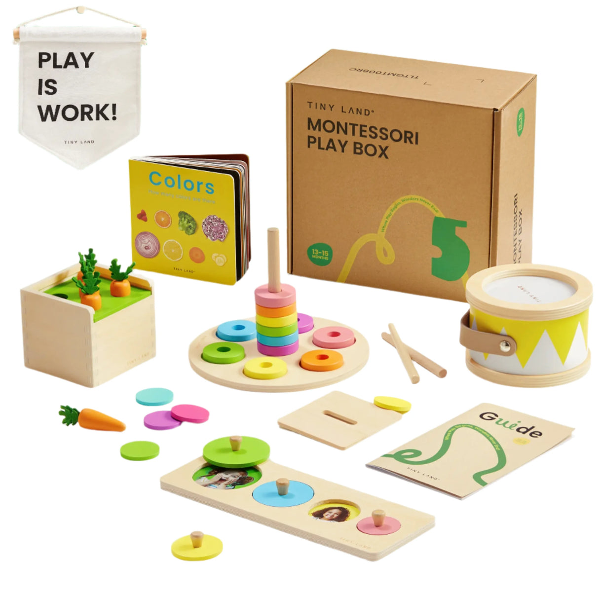 Tiny Land® Montessori Toys Set for Toddlers (13-15 month)