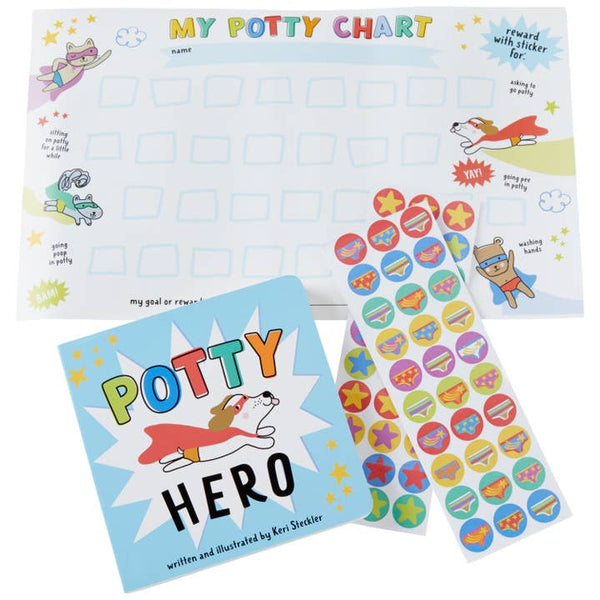 Potty Hero Board Book Set - HoneyBug 