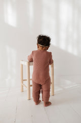 Waffle Romper - HoneyBug 
