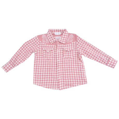 Long Sleeve Western Pearl Snap Shirt - HoneyBug 