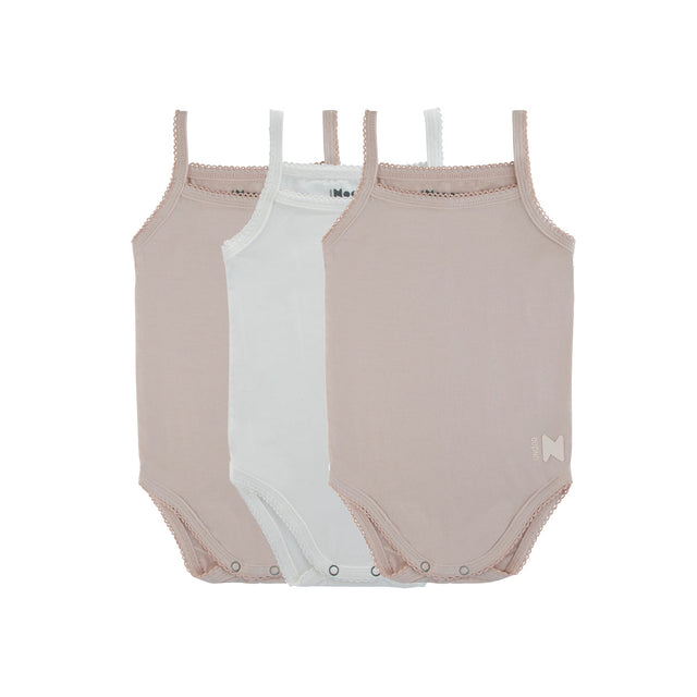 Bamboo Cotton Mauve + White (Three Pack) - HoneyBug 