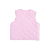 Quilted Vest with Heart Pocket - HoneyBug 