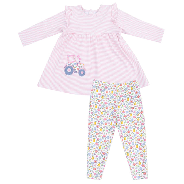 Long Sleeve Dress with Legging - HoneyBug 