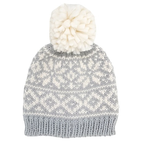 Holiday Christmas Beanie- Bowie Grey - HoneyBug 