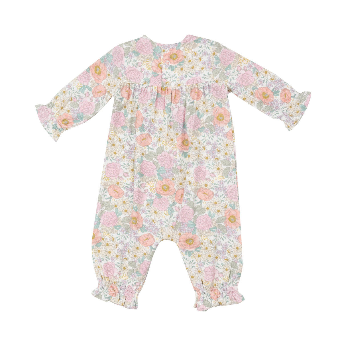 Smocked Romper - Peonies & Roses