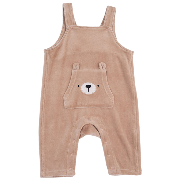 Overalls with Bear Kanga Pocket - HoneyBug 