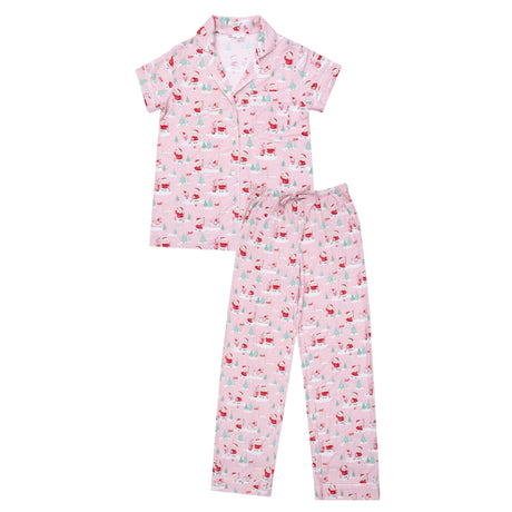 Adult Short Sleeve Coat Style with Pants - Golfing Mrs. Claus and Elves - HoneyBug 