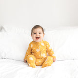 ZIP ROMPER - Sunshine Ribbed - HoneyBug 