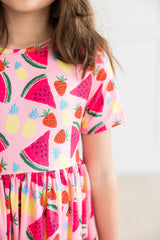 Watermelon Wonder S/S Pocket Twirl Dress