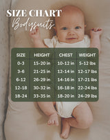 Half Birthday Organic Bodysuit Long Sleeve