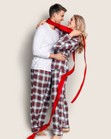 Men's Brushed Twill Pajama Pant in Balmoral Tartan - HoneyBug 