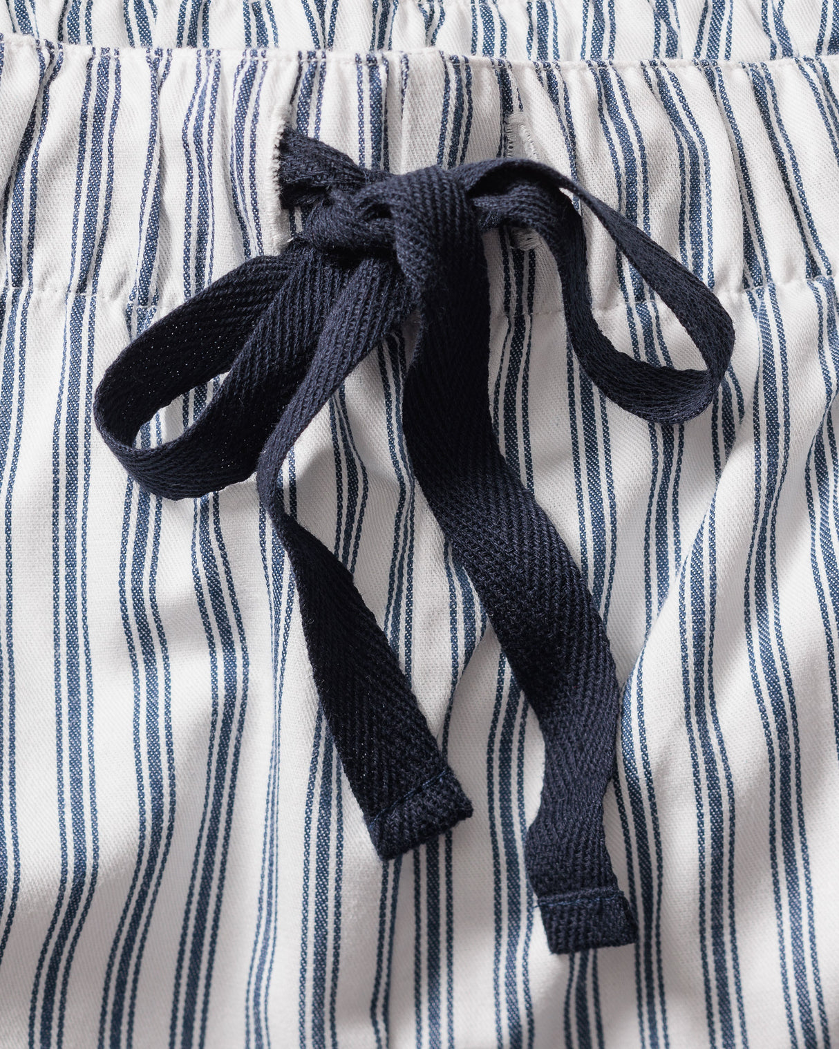 Men's Twill Pajama Set in Navy French Ticking - HoneyBug 