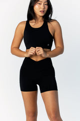 Astoria LIVE LUXE Open Back Crop - Black