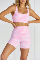 Astoria LUXE BALANCE Short - Pink Gingham