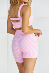 Astoria LUXE BALANCE Short - Pink Gingham